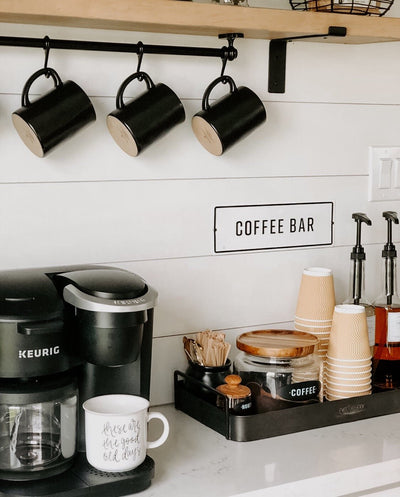 How To: Create The Perfect Coffee Bar At Home! with @thecozyfarmhouse