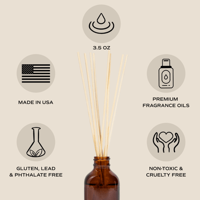 Salt and Sea Amber Reed Diffuser - Sweet Water Decor - Reed Diffusers