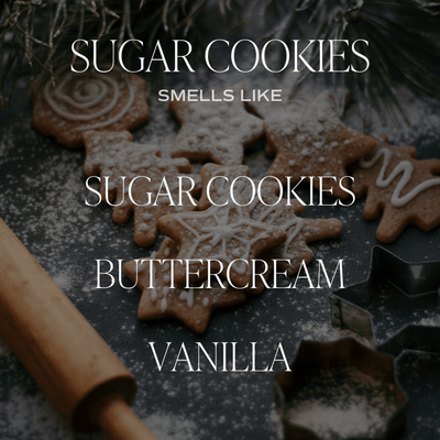 Sugar Cookies Soy Candle - Tan Matte Jar - 15 oz - Sweet Water Decor - Candles