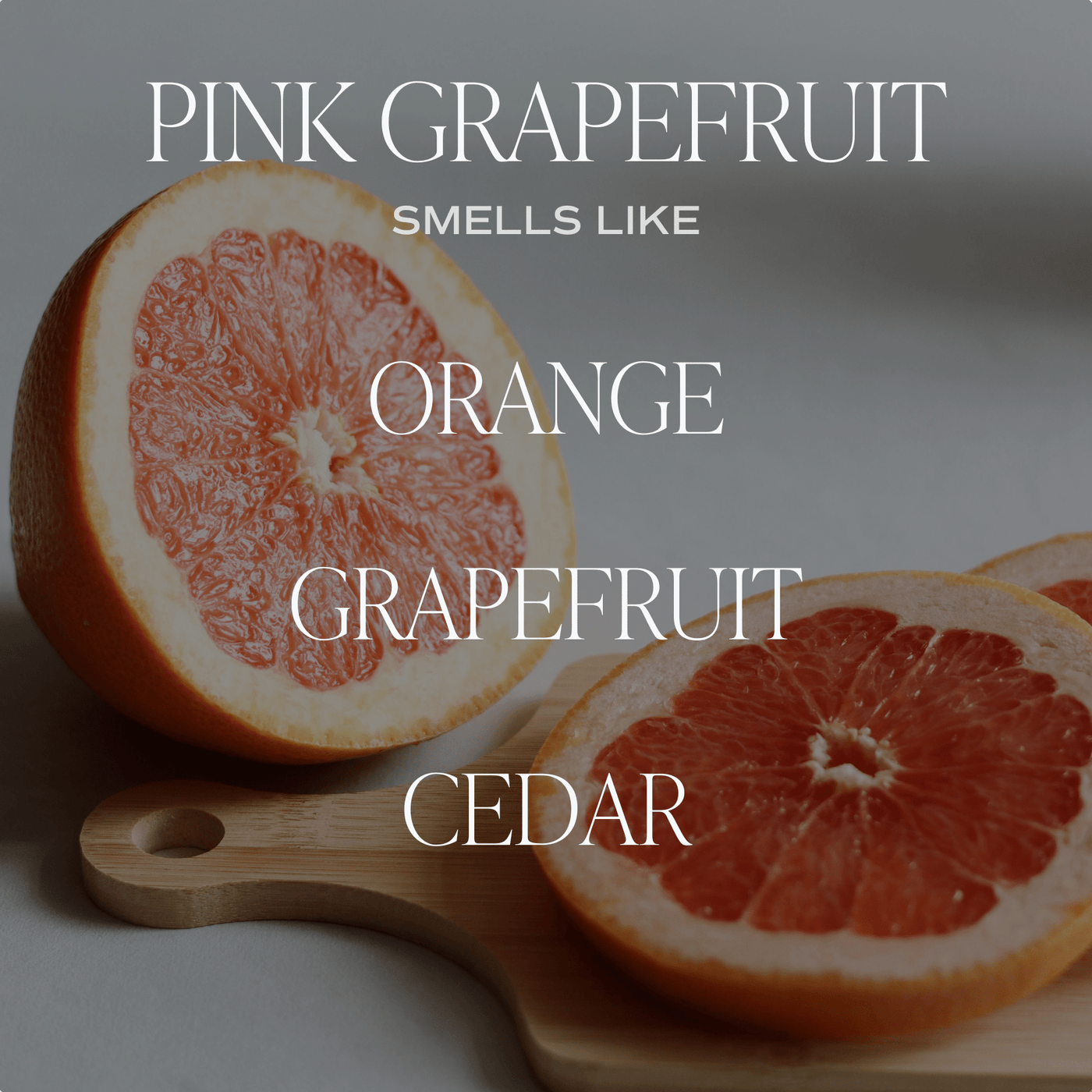 Pink Grapefruit Soy Candle - Clear Jar - 9 oz - Sweet Water Decor - Candles