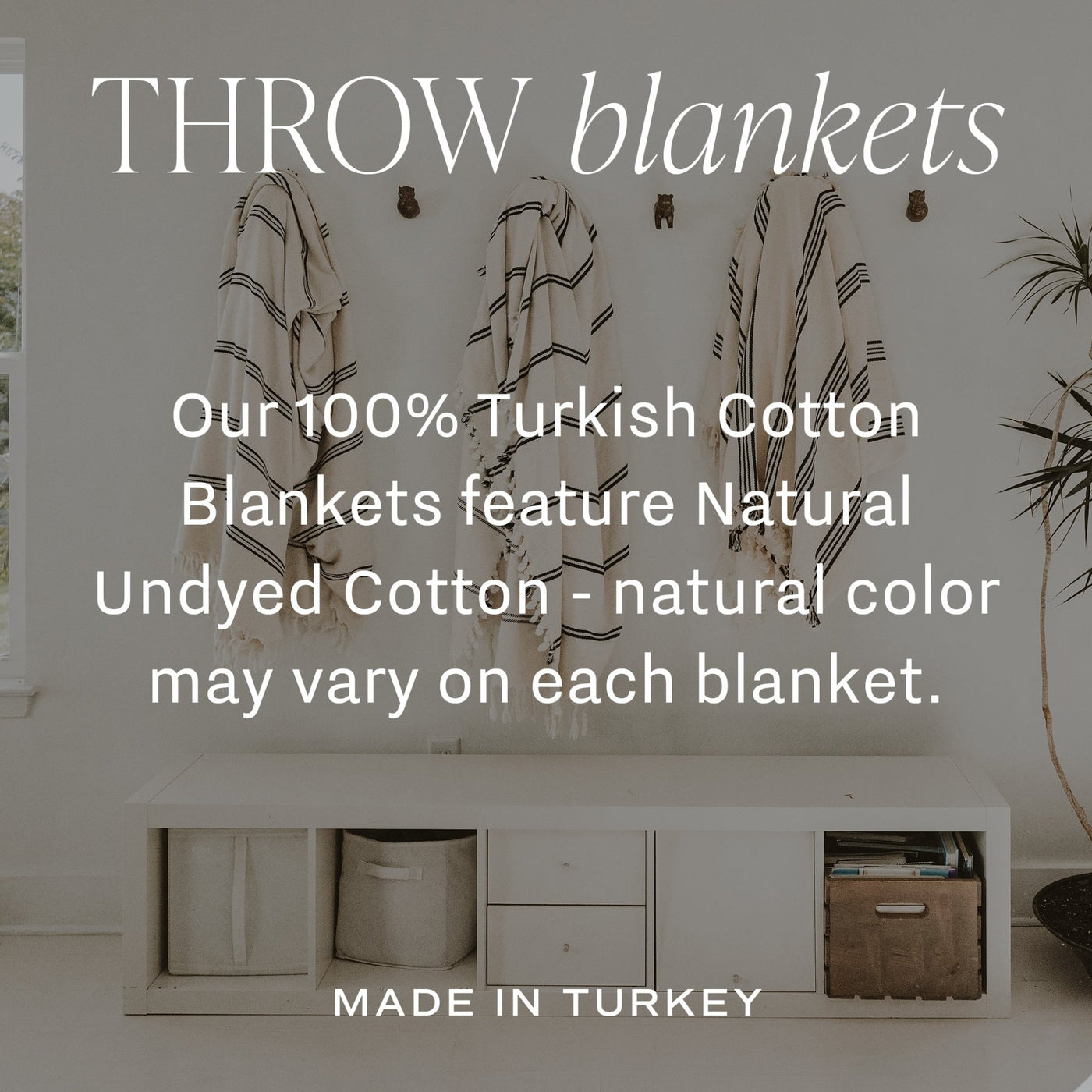 Henley Turkish Blanket - Four Stripe - Sweet Water Decor - Blankets