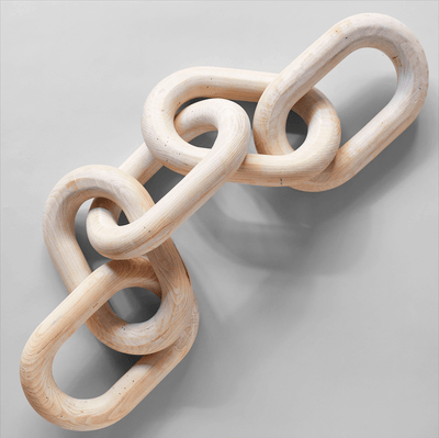 Pale Wood Chain, Large Link - Sweet Water Decor - Decorative Chain