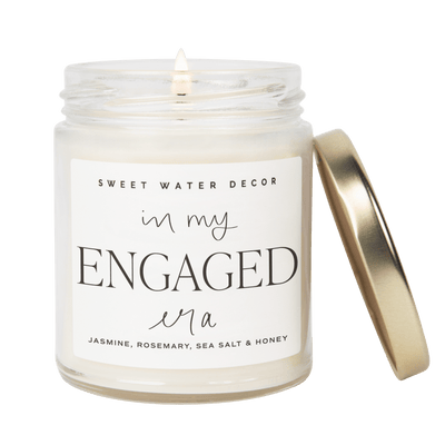 In My Engaged Era Soy Candle - Clear Jar - 9 oz - Sweet Water Decor - Candles
