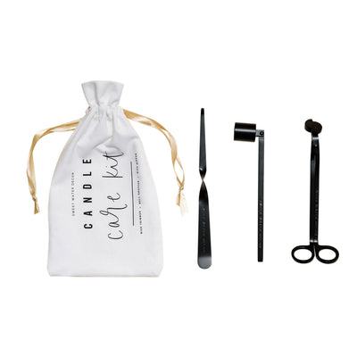 Black Candle Care Kit - Sweet Water Decor - Candle Tools
