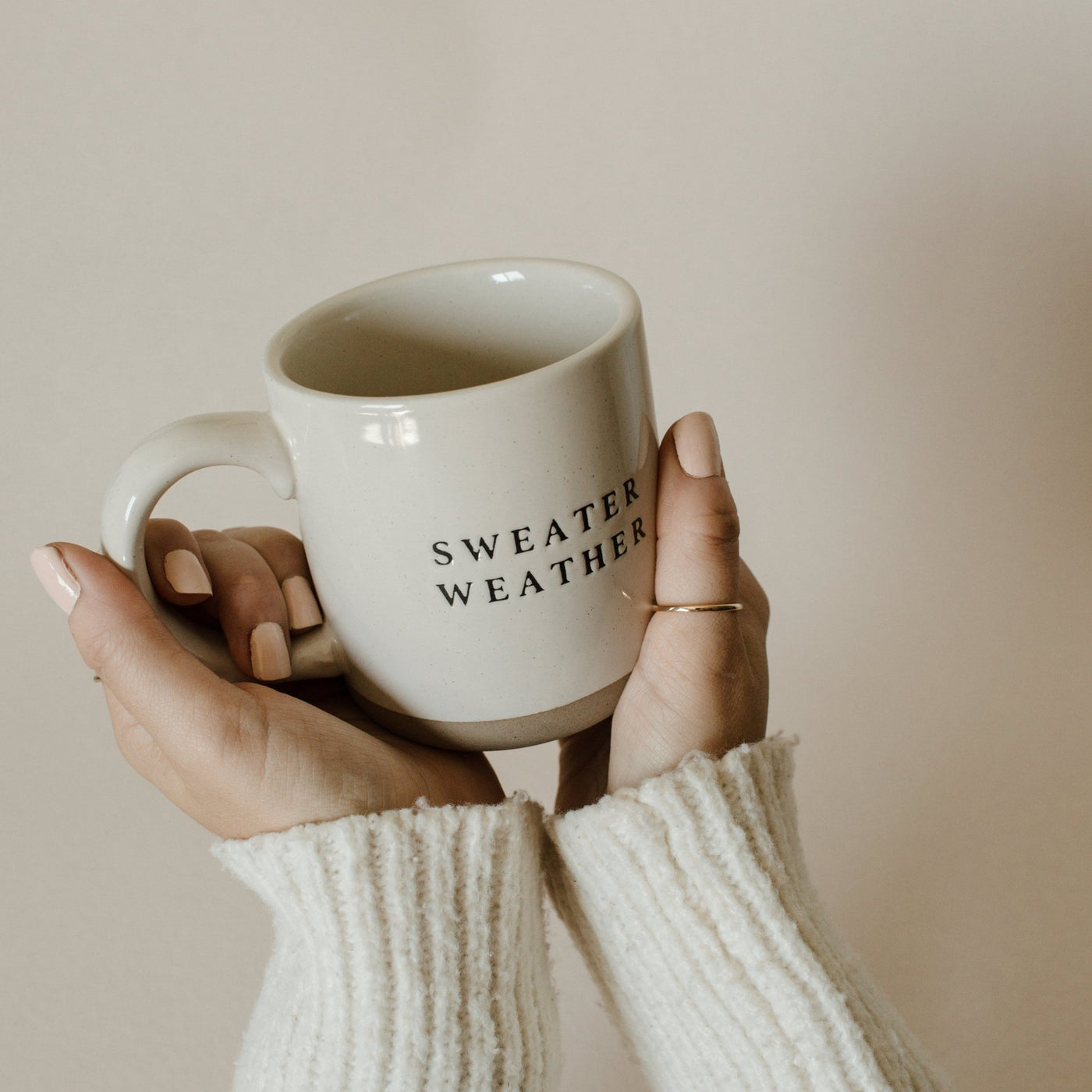 Sweater Weather Stoneware Coffee Mug - Sweet Water Decor - Coffee Mugs