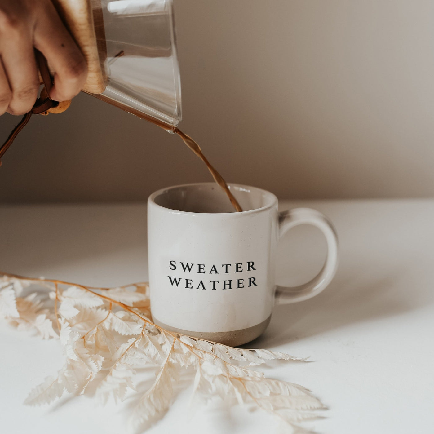 Sweater Weather Stoneware Coffee Mug - Sweet Water Decor - Coffee Mugs