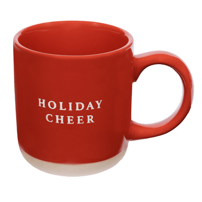 Holiday Cheer 14oz. Red Stoneware Coffee Mug - Sweet Water Decor - Coffee Mugs