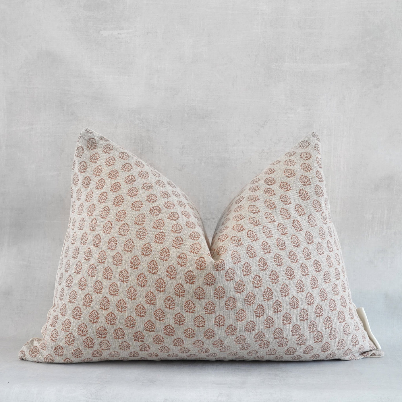 ADELOLA- Indian Hand Block Linen Lumbar Pillow cover - Sweet Water Decor - Pillow Cover