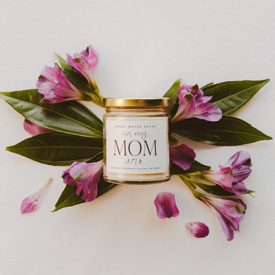 In My Mom Era Soy Candle - Clear Jar - 9 oz (Wildflowers and Salt) - Sweet Water Decor - Candles