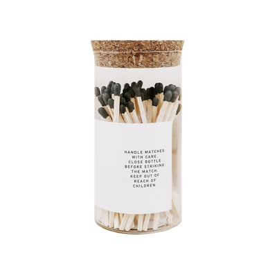 Black Tip Medium Hearth Matches - 100 Count, 4" - Sweet Water Decor - Matches