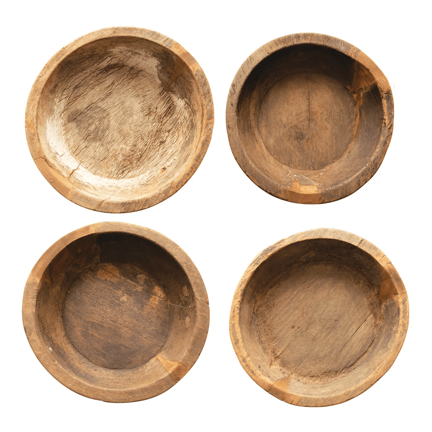 Found Teak Dish - Sweet Water Decor - wood bowl