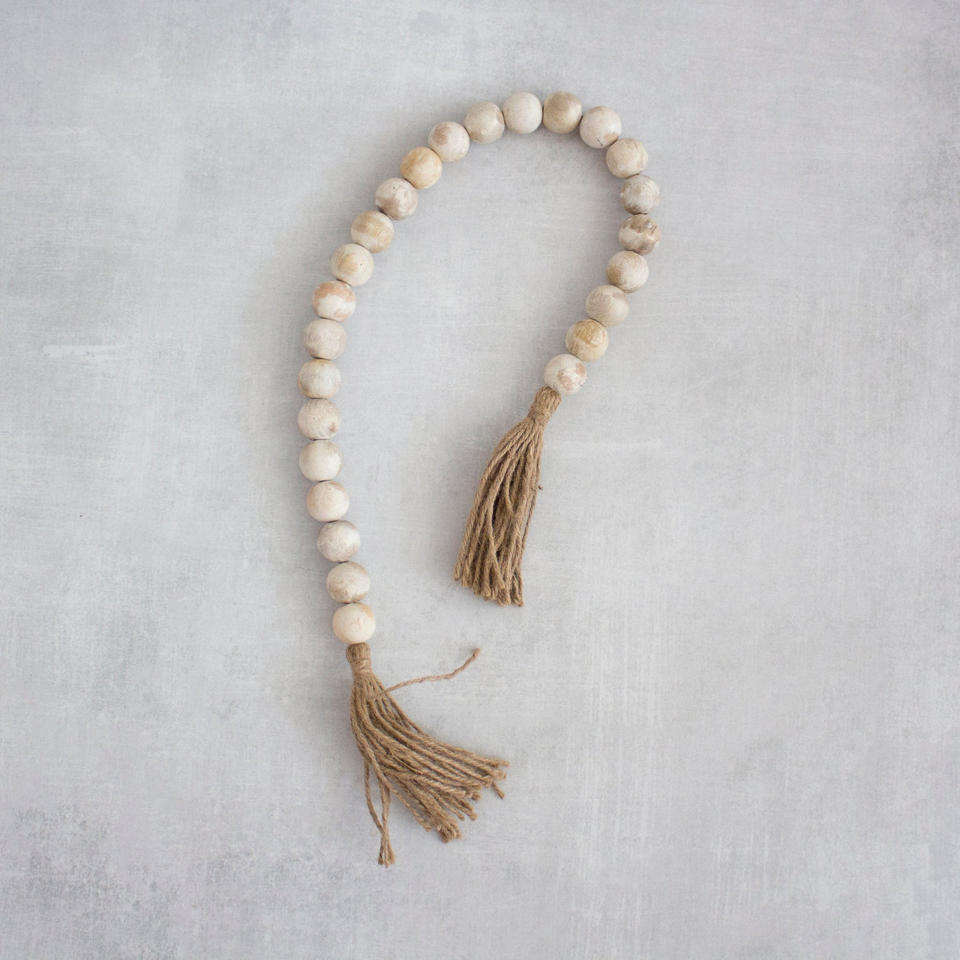 #1 Wooden Bead Garland with Tassels