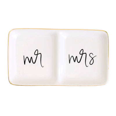 Mr. and Mrs. Jewelry Dish - Sweet Water Decor - Jewelry Dishes