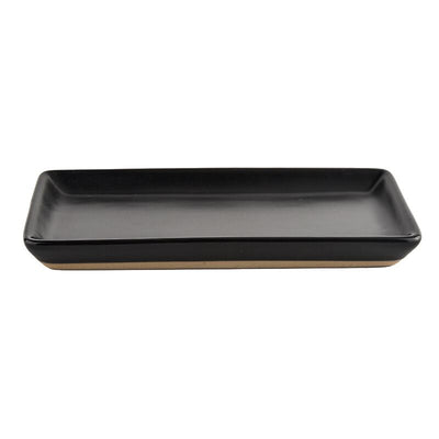 Black Stoneware Tray - Sweet Water Decor - Trays