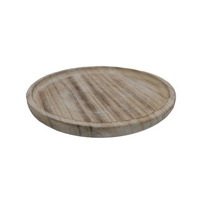 Rustic Round Wood Tray - Sweet Water Decor - Trays