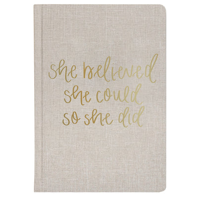 She Believed She Could Fabric Journal - Sweet Water Decor - Notebooks