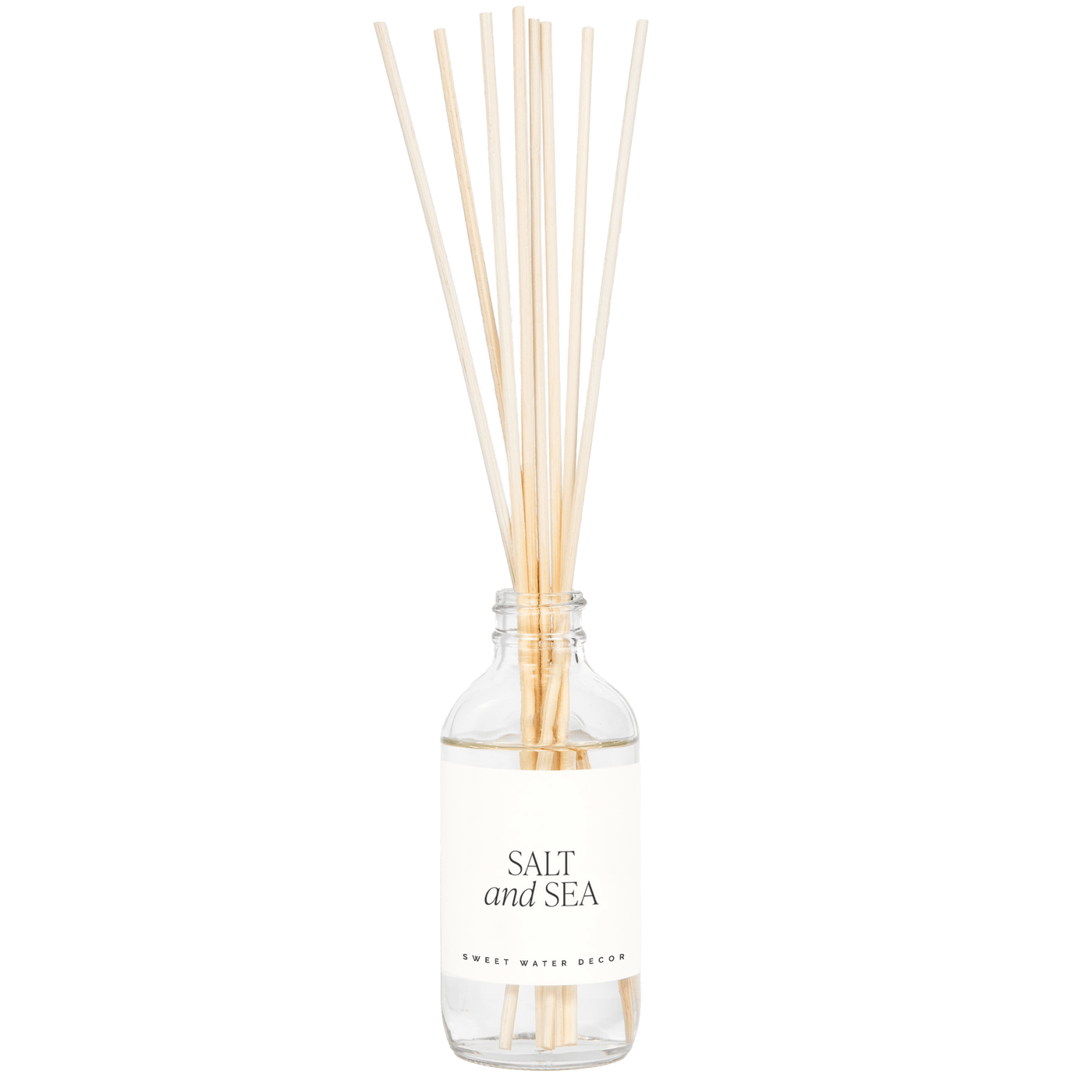 Salt and Sea Clear Reed Diffuser - Sweet Water Decor - Reed Diffusers