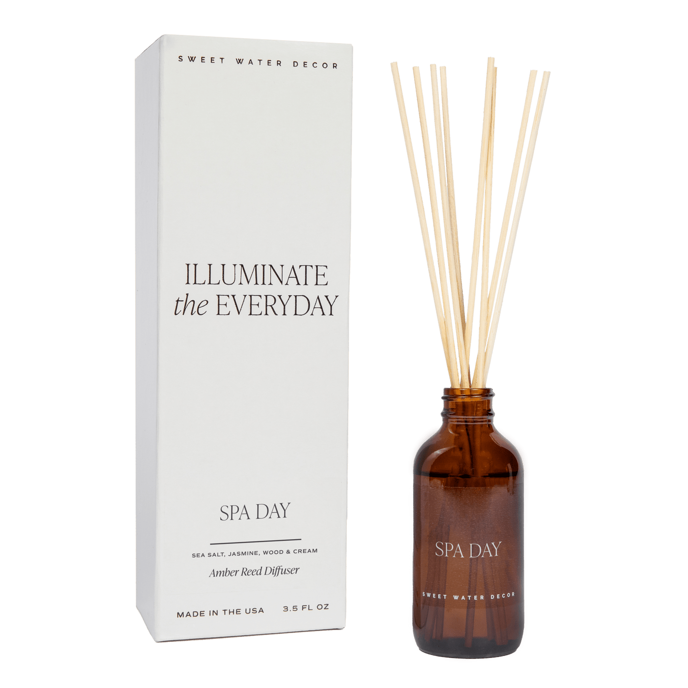 Spa Day Amber Reed Diffuser - Sweet Water Decor - Reed Diffusers