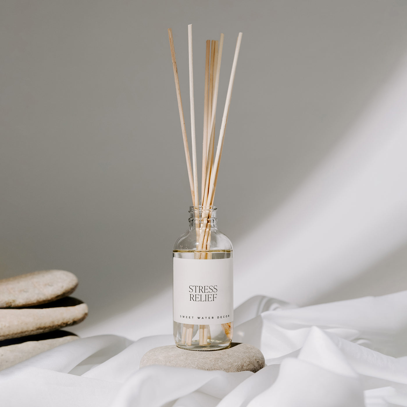 Stress Relief Clear Reed Diffuser - Sweet Water Decor - Reed Diffusers