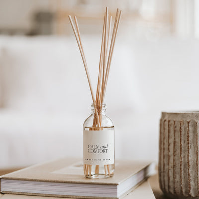 Calm and Comfort Clear Reed Diffuser - Sweet Water Decor - Reed Diffusers