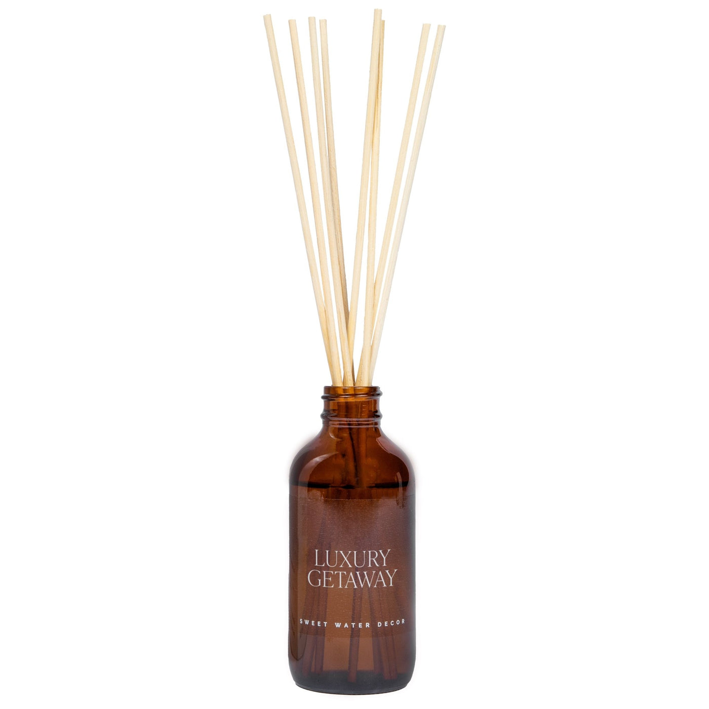 Luxury Getaway Amber Reed Diffuser - Sweet Water Decor - Reed Diffusers