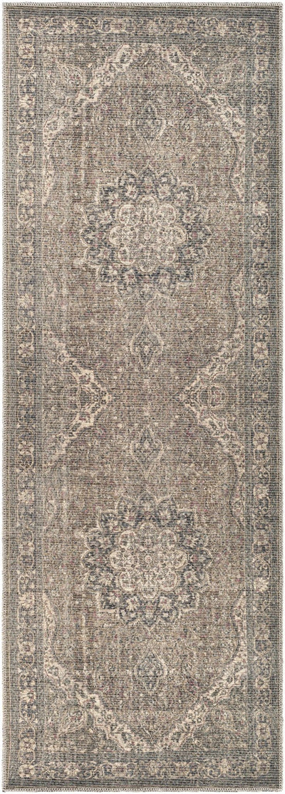 Dusty Sage Greenpoint Medallion Washable Area Rug - Sweet Water Decor - Rugs