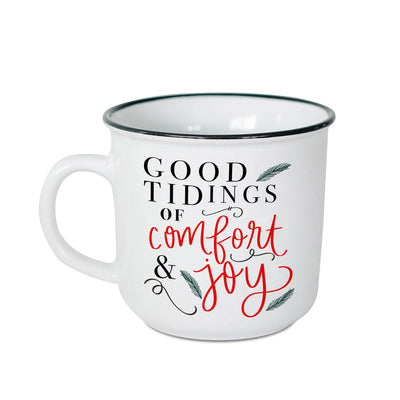 Good Tidings of Comfort and Joy 16oz. Campfire Coffee Mug - Sweet Water Decor - Coffee Mugs