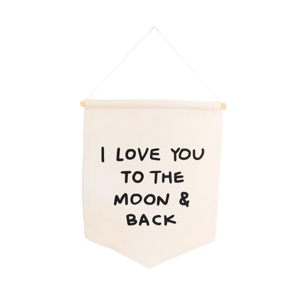 i love you to the moon and back hang sign - Sweet Water Decor - Wall Hanging