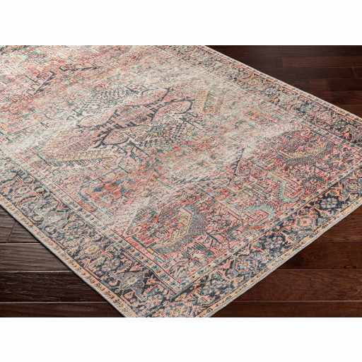 Pink Dunshaughlin Distressed Washable Area Rug - Sweet Water Decor - Rugs