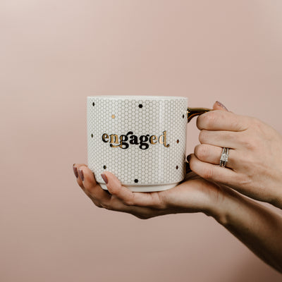 Engaged Tile 17oz. Coffee Mug