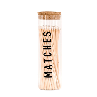 White Tip Hearth Matches - 80 Count, 7" - Sweet Water Decor - Matches