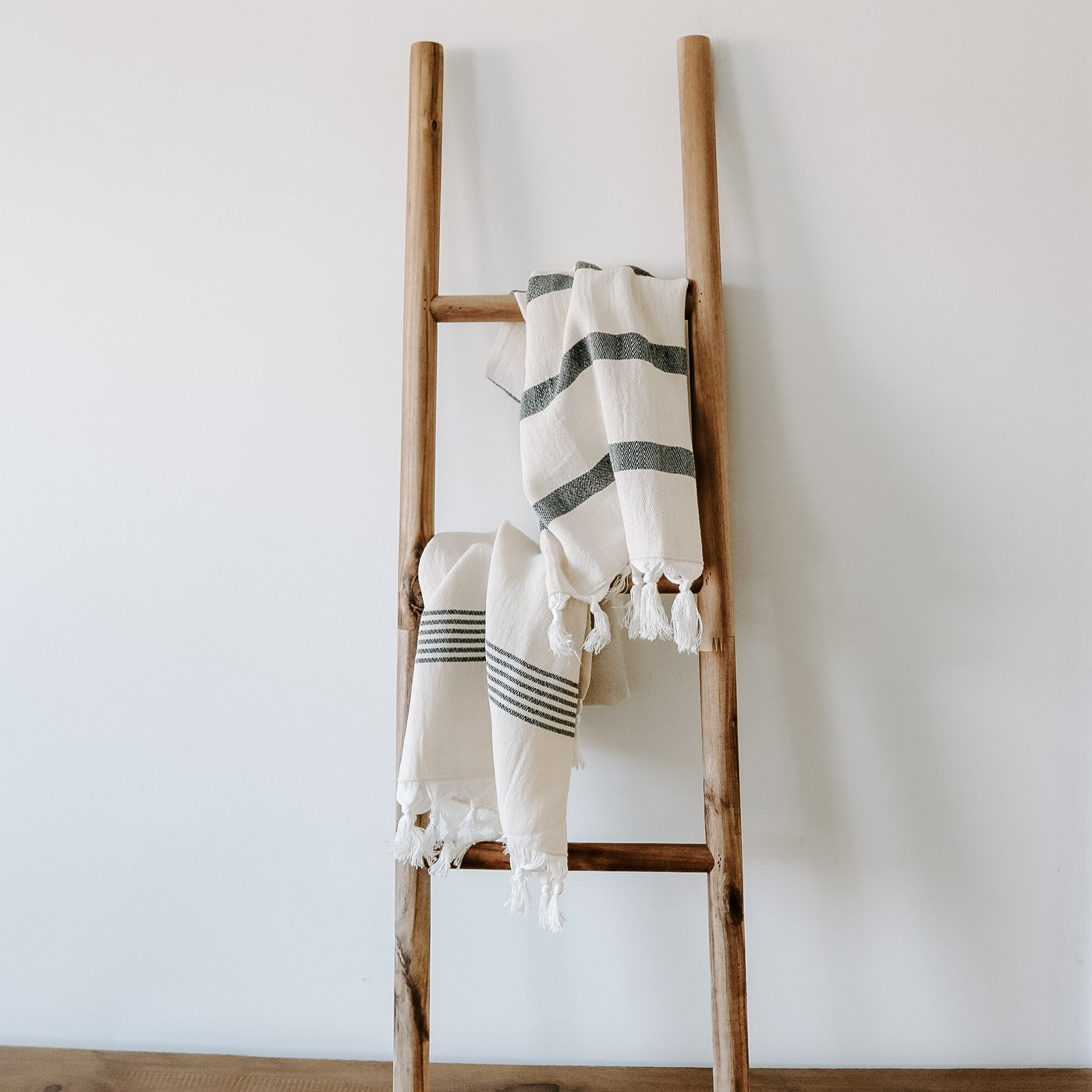 Turkish Cotton + Bamboo Hand Towel - Single Stripe - Sweet Water Decor - Hand Towels