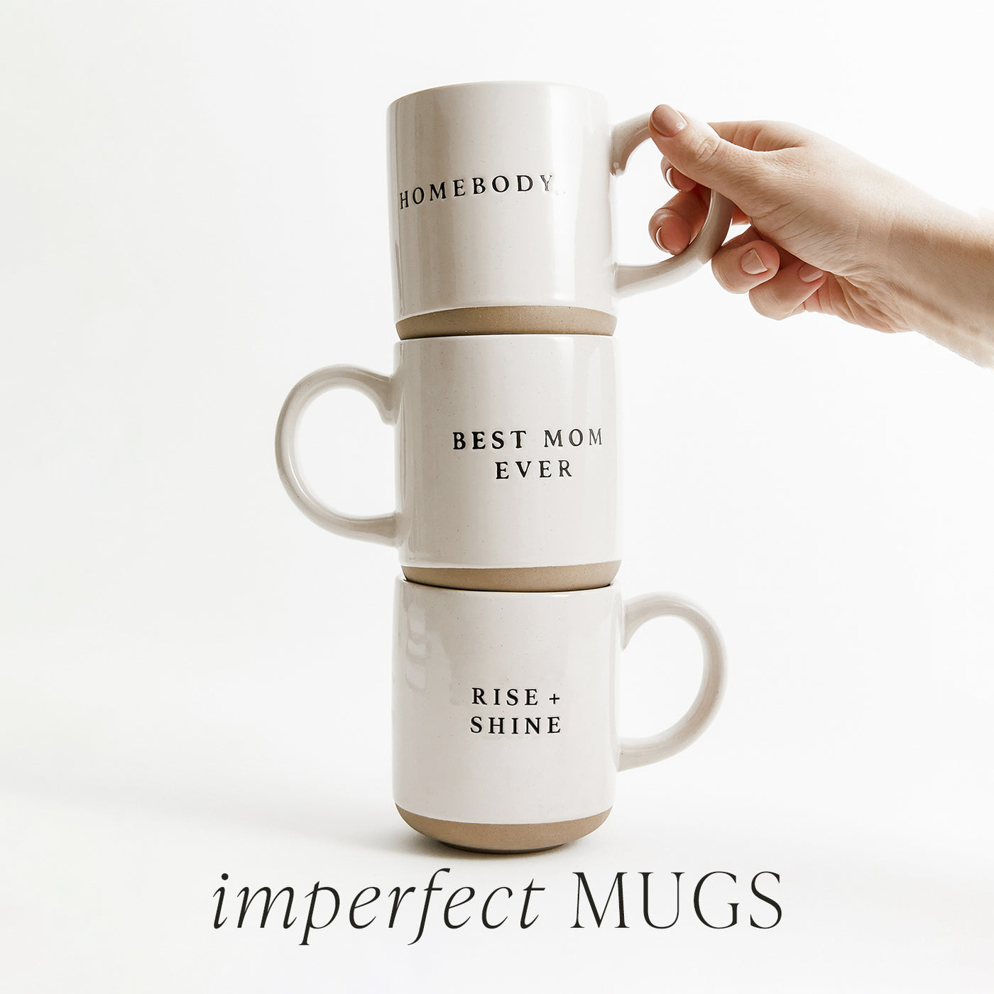 Imperfect Discounted Stoneware Coffee Mugs - Sweet Water Decor - Coffee Mugs