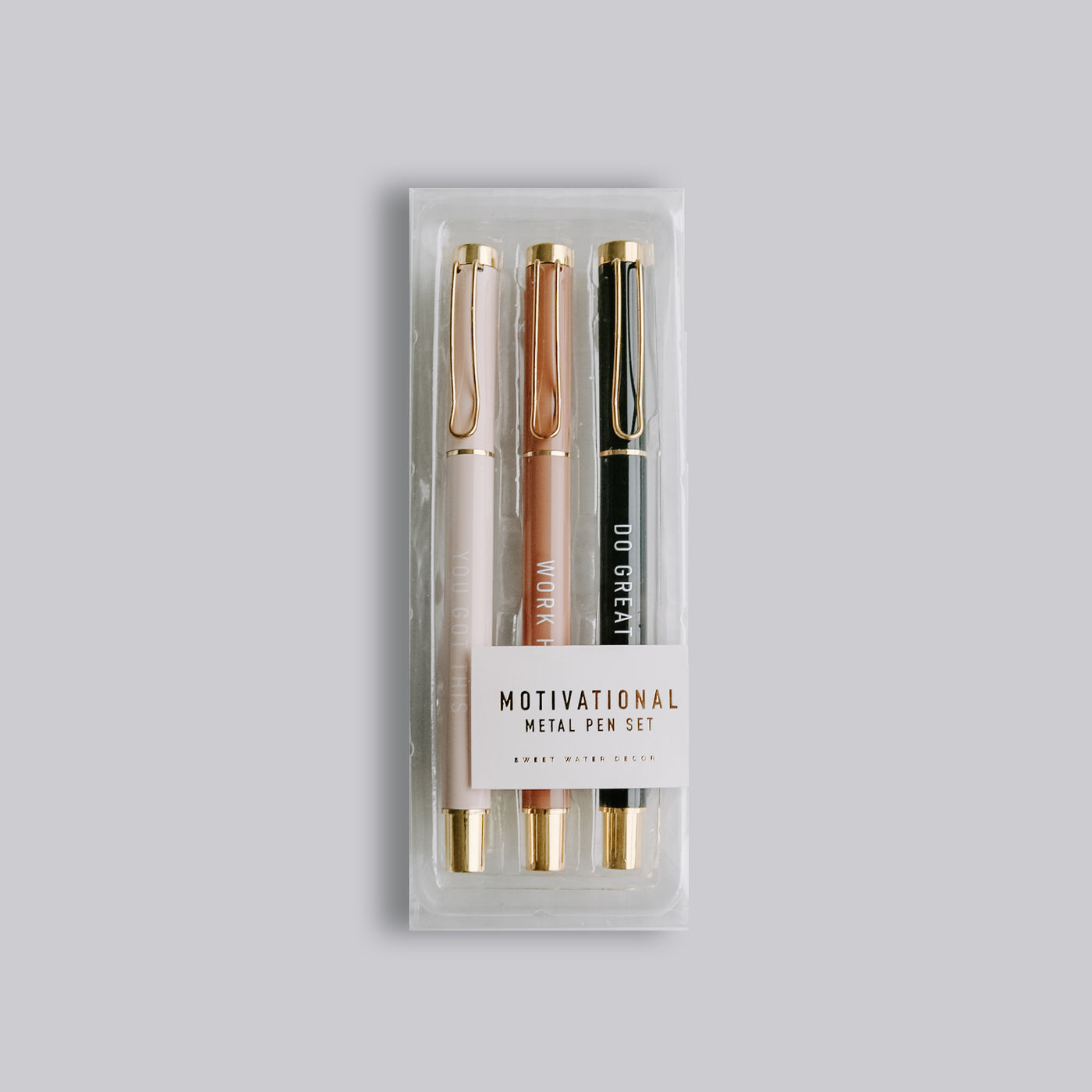 Motivational Metal Pen Set - Sweet Water Decor - Pens