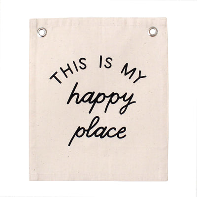 happy place banner - Sweet Water Decor - Wall Hanging