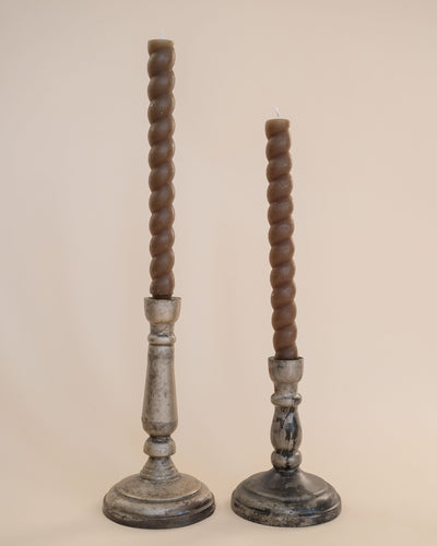 Mossy Brown Twisted Tapers - Sweet Water Decor - twist tapers