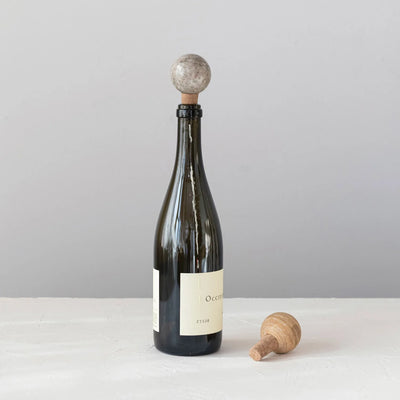Marble Bottle Stopper - Sweet Water Decor - barware