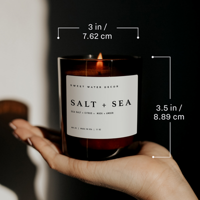 Christmas Soy Candle - Amber Jar - 11 oz