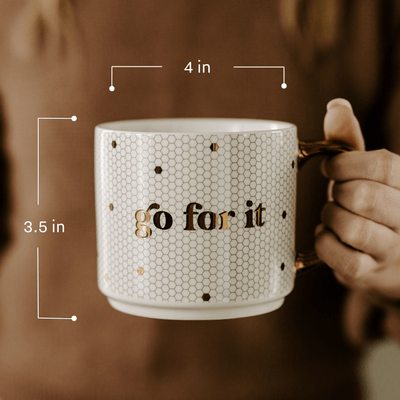 Go For It 17oz. Tile Coffee Mug - Sweet Water Decor - Coffee Mugs