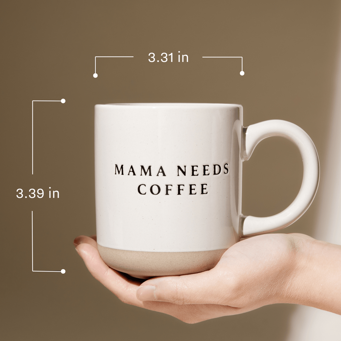 Merry and Bright 14oz. Stoneware Coffee Mug - Sweet Water Decor - Coffee Mugs