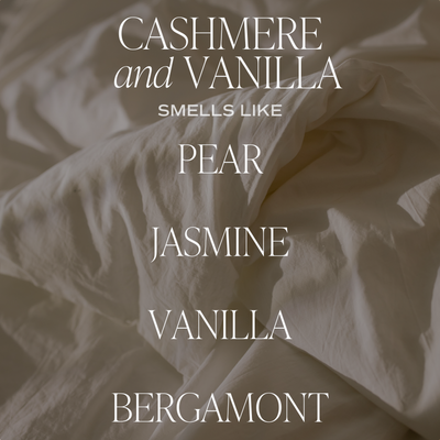 Cashmere and Vanilla Soy Candle - Cream Stoneware Jar - 12 oz