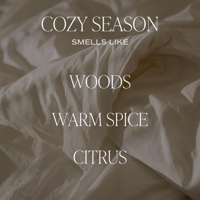 Cozy Season Soy Candle - Cream Stoneware Jar - 12 oz