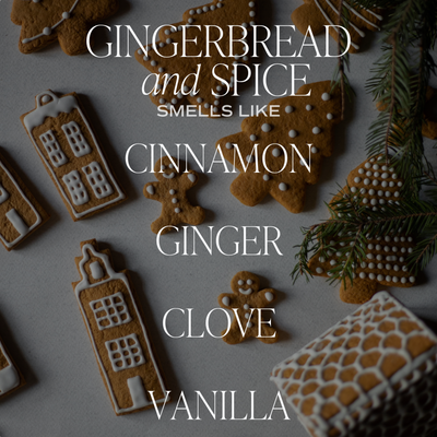 Gingerbread and Spice Soy Candle - Amber Jar - 9 oz