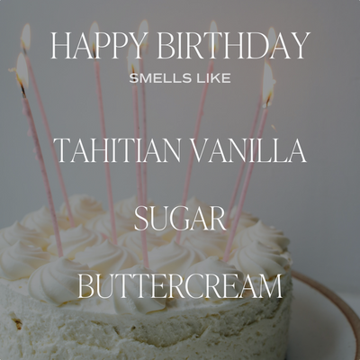 Happy Birthday Soy Candle - Large Quote Label - 9 oz