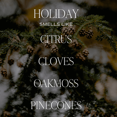 Holiday Soy Candle - Amber Jar - 9 oz - Sweet Water Decor - Candles