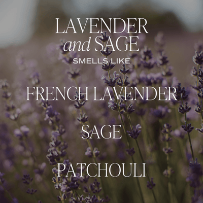 Lavender and Sage Soy Candle - Amber Jar - 9 oz - Sweet Water Decor - Candles