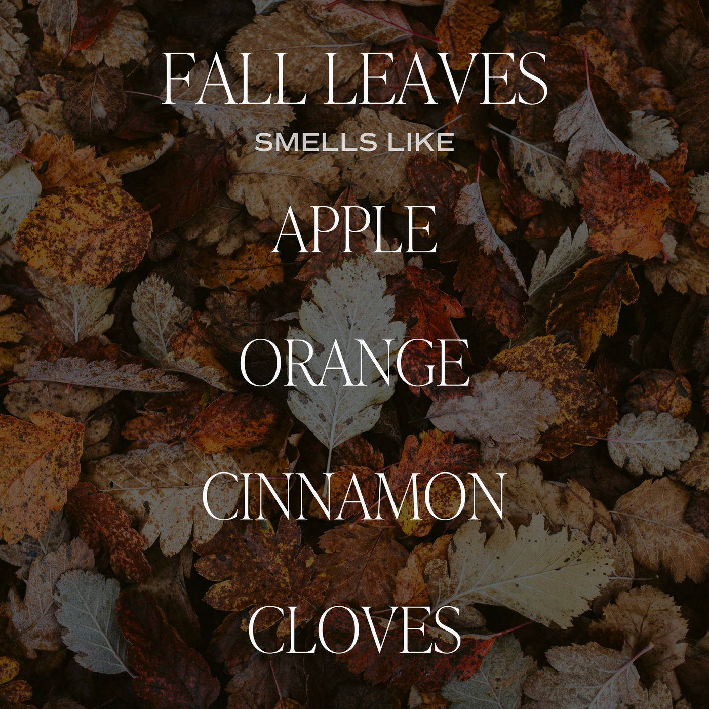 Fall Leaves Soy Candle - Orange Matte Jar - 15 oz