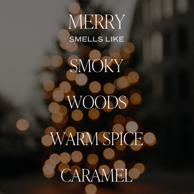 Merry Soy Candle - Clear Jar - 9 oz