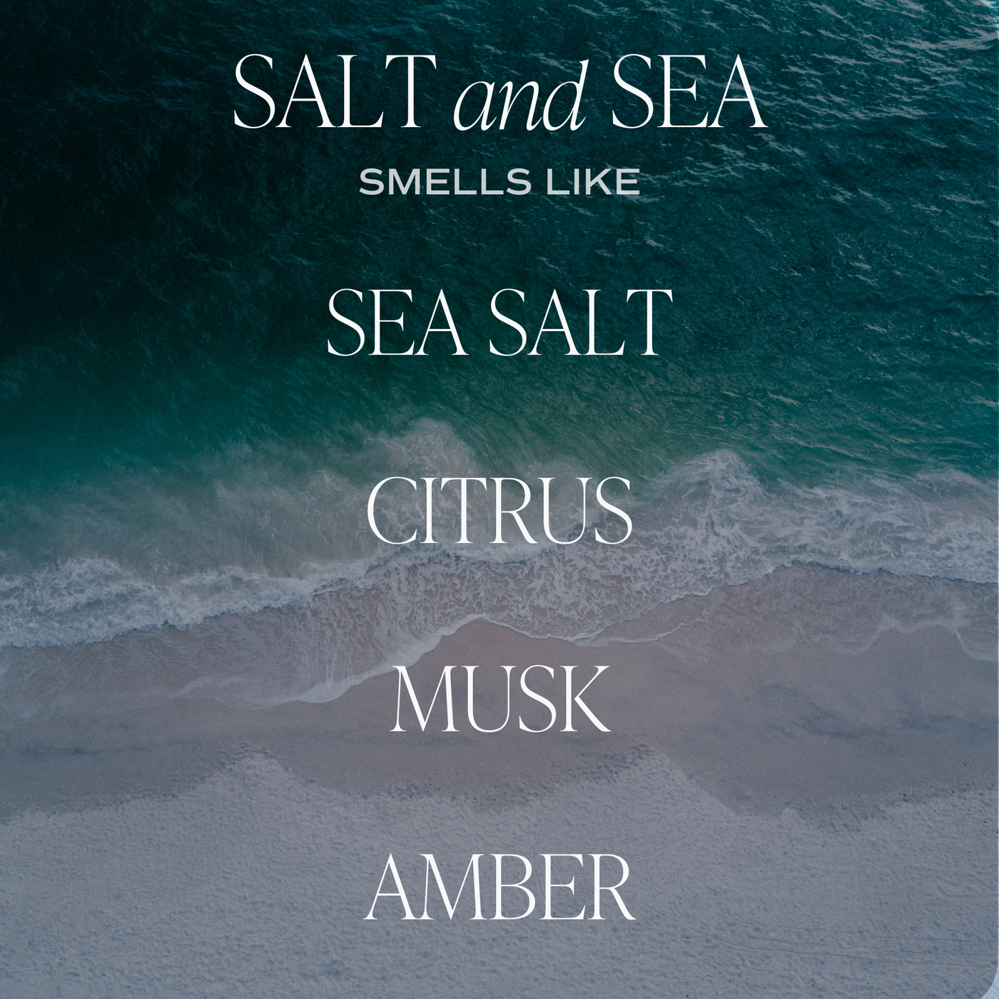 Salt and Sea Soy Candle - Amber Jar - 9 oz