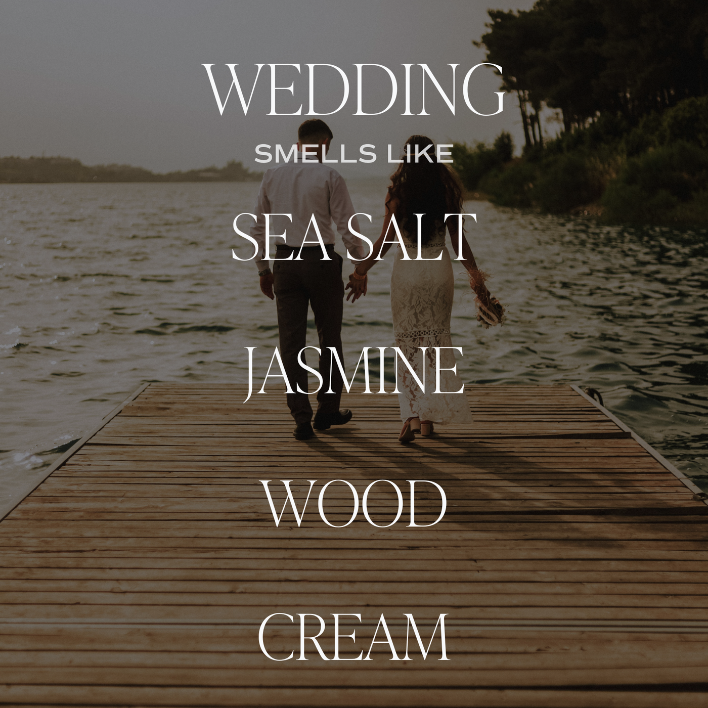 Wedding Soy Candle - White Text Label - 9 oz
